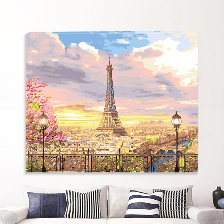 아이러브페인팅 DIY 그림그리기 4050 에펠탑의 로망 명화 유화 색칠 취미