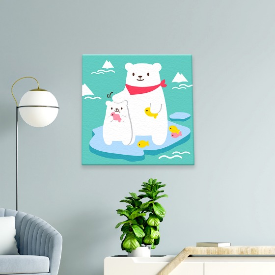 아이러브페인팅 DIY 바다 그림그리기 2020 북극곰 친구 명화 유화 색칠 취미