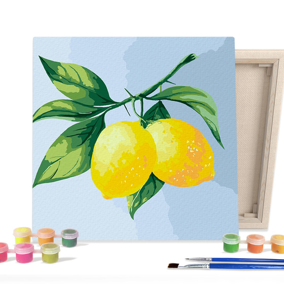 아이러브페인팅 DIY캔버스형 그림그리기 25x25cm 레몬